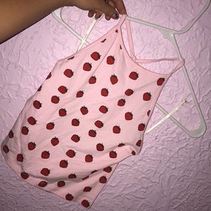Strawberry halter top